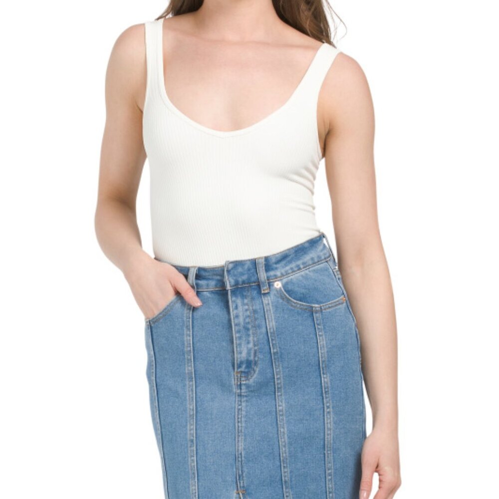 NWT! Free People Ribbed Bodysuit M/L